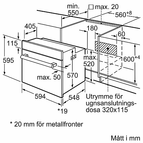 Siemens - HB010FBA1 iQ100 - Svart med Snabb uppvärmning 
