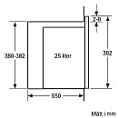 Siemens - HB271ABS3-BF555LMB1 - För högskåp