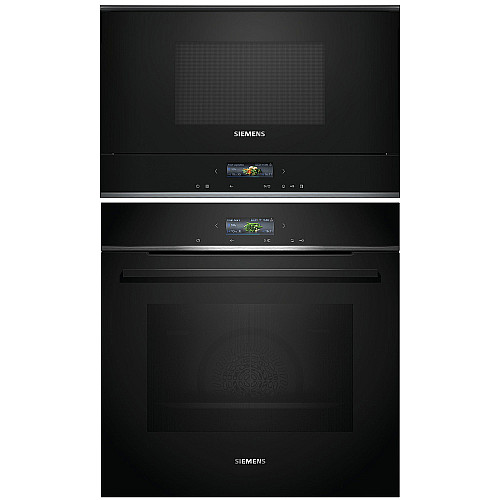 Siemens hb772a1b1-bf722l1b1 - iq700, pyrolys + vänsterhängd mikro