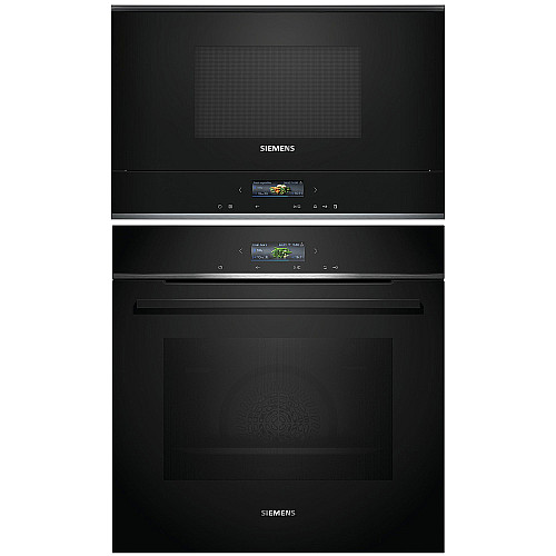 Siemens hb772a1b1-bf722r1b1 - iq700, pyrolys + högerhängd mikro