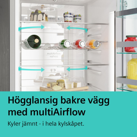 Siemens - 2st KG36N7ICT - iQ300, 186cm, otroligt tysta 35dB Siemens - 2st KG36N7ICT - iQ300, 186cm, otroligt tysta 35dB
