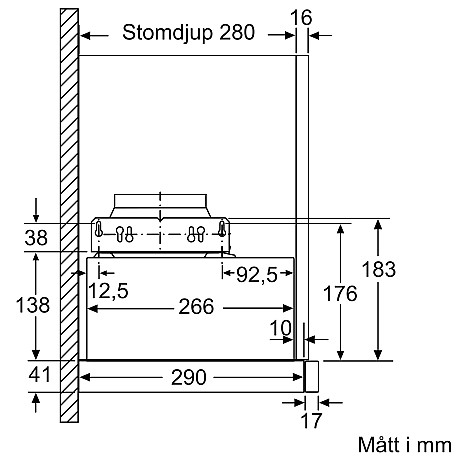 Siemens - LI64MA531 Utdragbar Fläkt 60 cm Silvermetallic