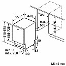 Siemens - SR63HX75ME - iQ300 45 cm med topkorg