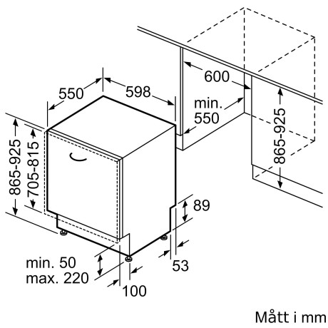Siemens - SX73HX42VE - Passar IKEA Metod Siemens - SX73HX42VE - Passar IKEA Metod