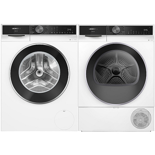 Siemens paket tvättmaskin och torktumlare wg64k2zlsn-wq42k20lsn - iq500 med home connect