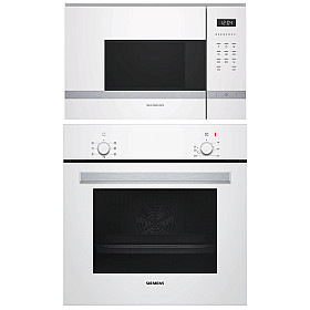 Paket ugn och mikro Siemens - HB010FBV1S + BF525LMW0 - Vit, ugn varmluft, mikro snabb 900 W Paket ugn och mikro Siemens - HB010FBV1S + BF525LMW0 - Vit, ugn varmluft, mikro snabb 900 W