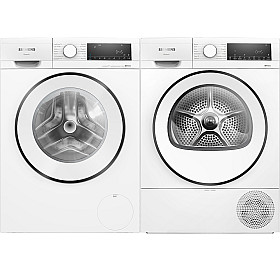 Paket tvättmaskin och torktumlare Siemens - WG42G2ZLDN - WQ42G20LDN, iQ500, 9kg tvätt,  9kg tork