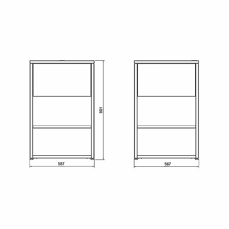 Skeldervik -  Hörnmodul Stainless Countertop