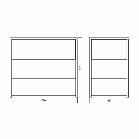 Skeldervik -  Skuffemodul Stainless Countertop