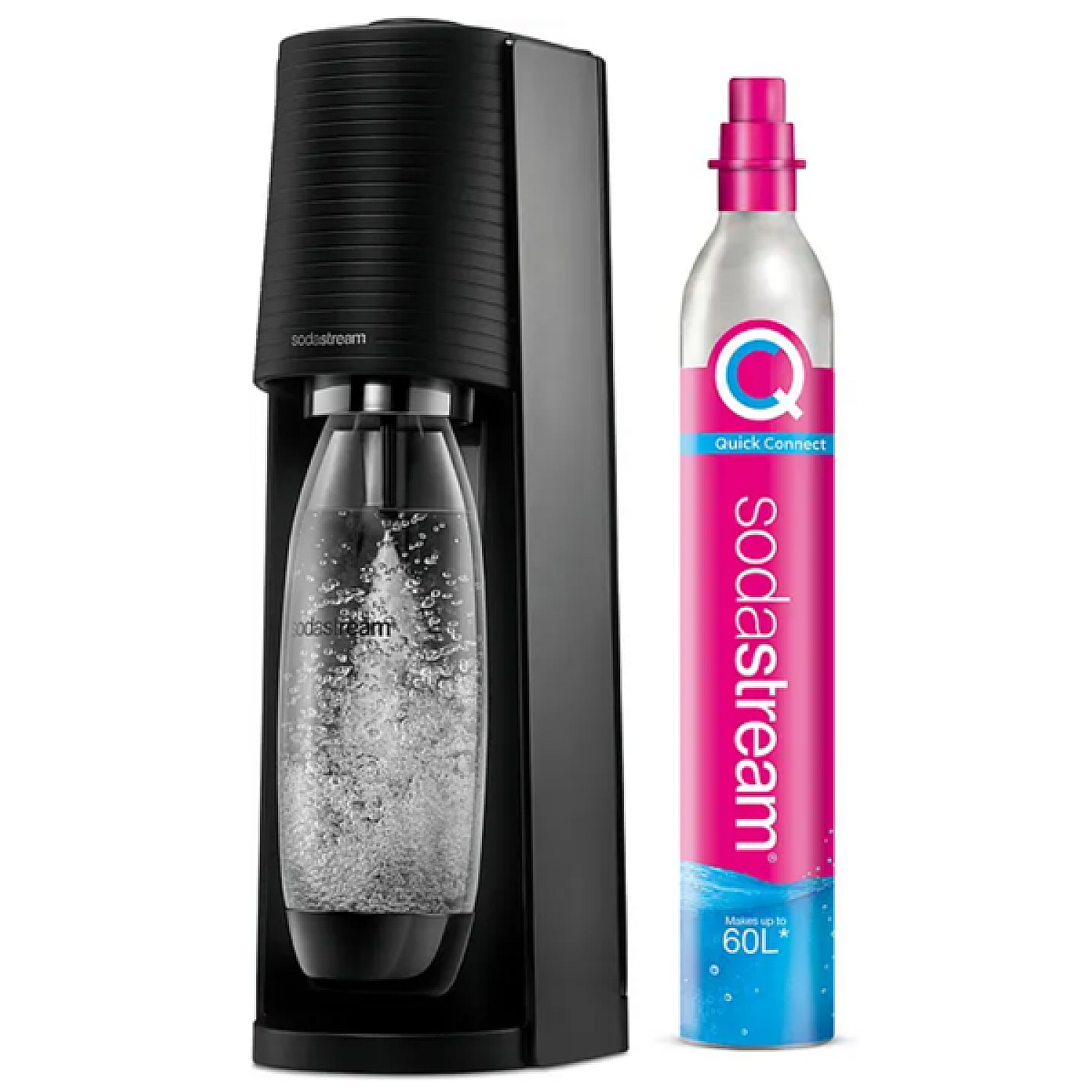 Sodastream kolsyremaskin terra svart ink. patron!