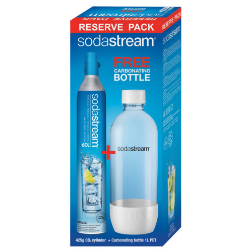 Sodastream tillbehör kolsyremaskin kolsyrepatron och pet flaska 1l
