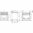 Steel - Induktionsspis Ascot Combi-steam 90 cm, Svart/Mässing Steel - Induktionsspis Ascot Combi-steam 90 cm, Svart/Mässing
