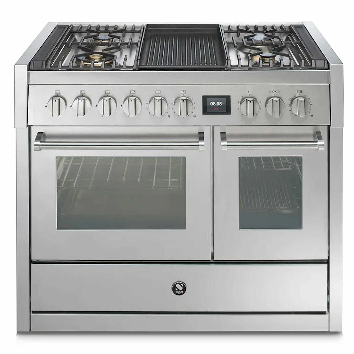 Steel gasspis  gasolspis genesi combi-steam 100cm rostfri med två ugnar