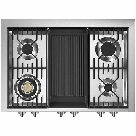 Steel -  Gasolspis Genesi Combi-Steam 100cm Rostfri med Två Ugnar