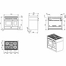 Steel - Gasolspis Genesi Combi-Steam 100cm Rostfri med Två Ugnar Steel - Gasolspis Genesi Combi-Steam 100cm Rostfri med Två Ugnar