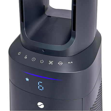 Ströme - Gliding Grille Bladlös 2-i-1 Tornfläkt och luftrenare, Mörkblå