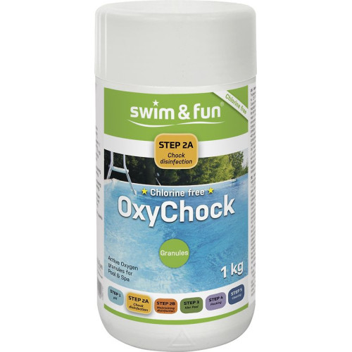 Swim and fun tillbehör pool oxychock granulat, 1 kg