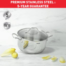 TEFAL - B864S734  Intuition Grytset 7 pcs set Stainless steel