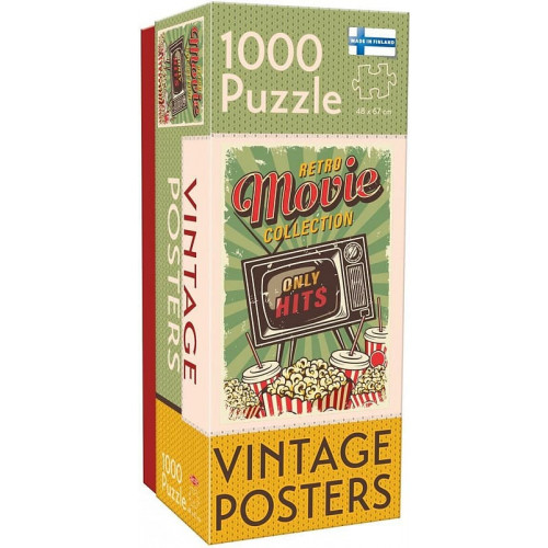Tactic - Vintage: Retro Movie Collection Jigsaw Puzzle 1000 bitar