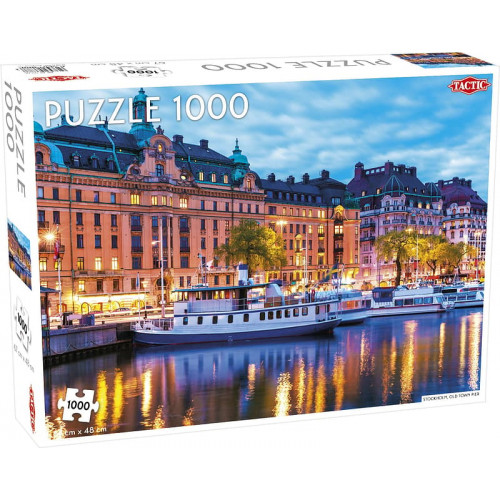 Tactic - Stockholm Old Town Pie Puzzle 1000 bitar
