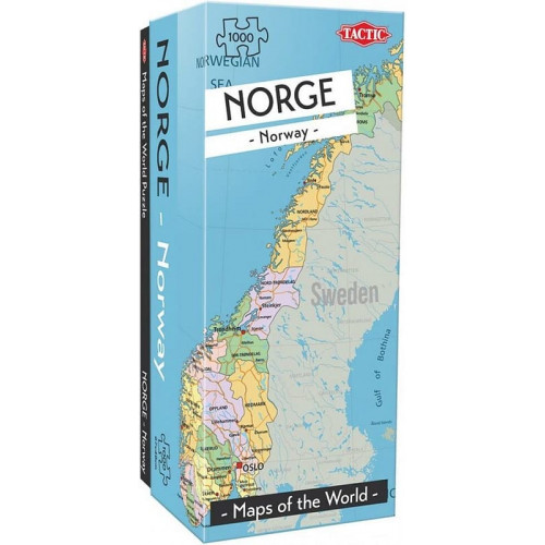 Tactic - Maps of the World Norge pussel 1000 bitar