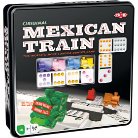 Tactic - Mexican Träna i ett dominospel av metalllåda