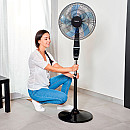 Taurus - Pidestalfläkt Boreal 16cr Digital Pelare Svart 40cm