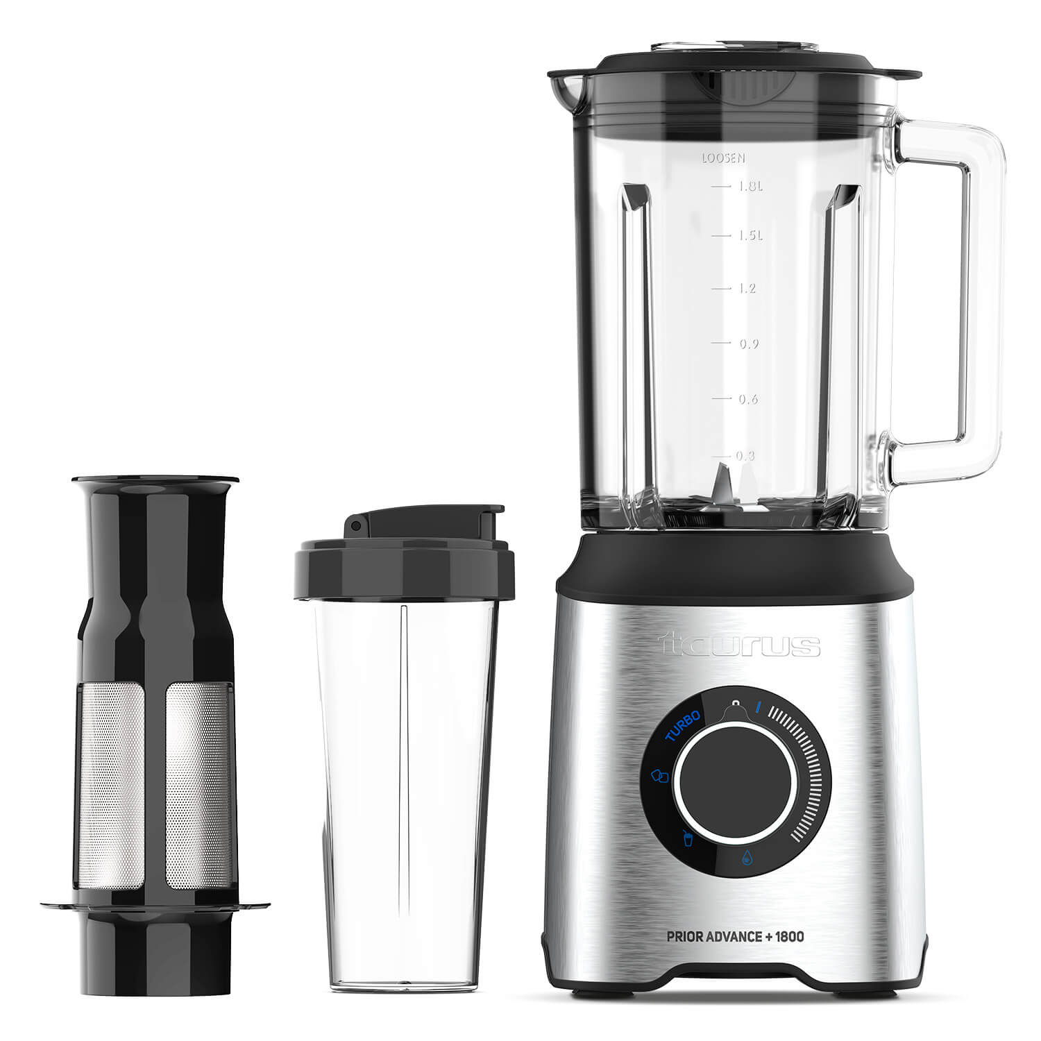 Taurus mixer blender 1800w med pulpfilter