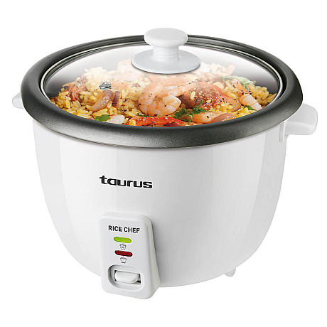 Taurus - Riskokare 700W 1,8L, Vit