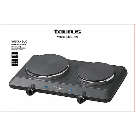 Taurus - Dubbel Kokplatta 2250W