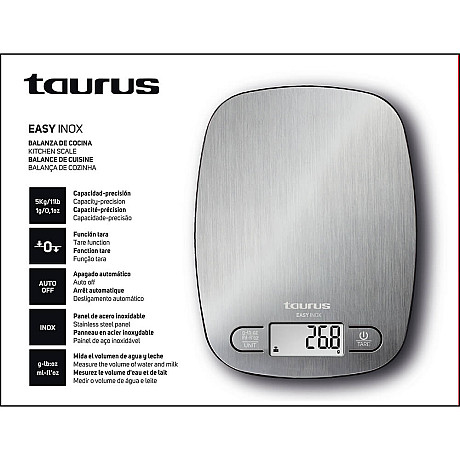 Taurus - Köksvåg, Rostfritt stål