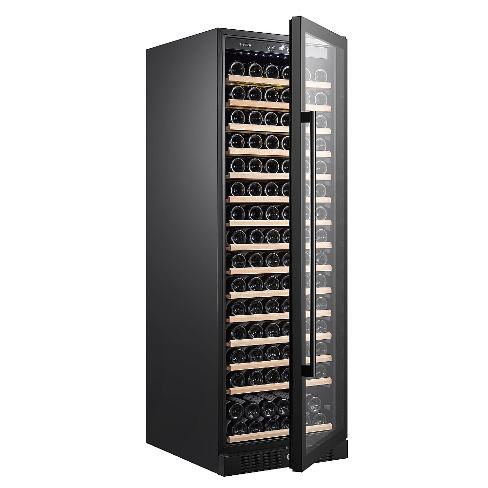Temptech - CL180SB - Fristående Classique, 166 flaskor, 1 zon, lås, svart