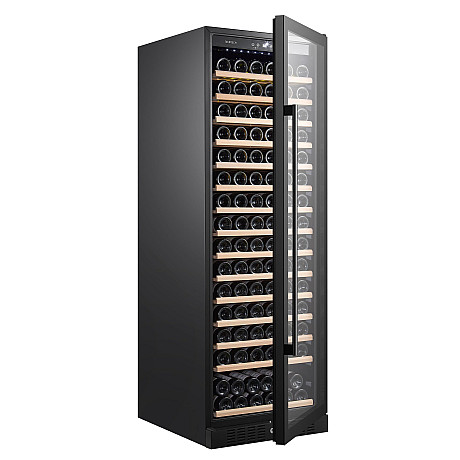 Temptech - CL180SB - Fristående Classique, 166 flaskor, 1 zon, lås, svart