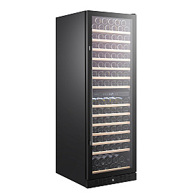Temptech - CL180DB - Fristående Classique, 163 flaskor, 2 zoner, lås, svart