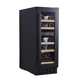 Temptech - CLX30DB - Inbyggd Classique, 16 flaskor, 2 zoner, 30 cm, svart