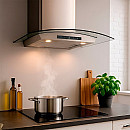 Thermex - Derby II 60 cm - Rostfri, Böjt glas, DC-motor och 594 m³/h