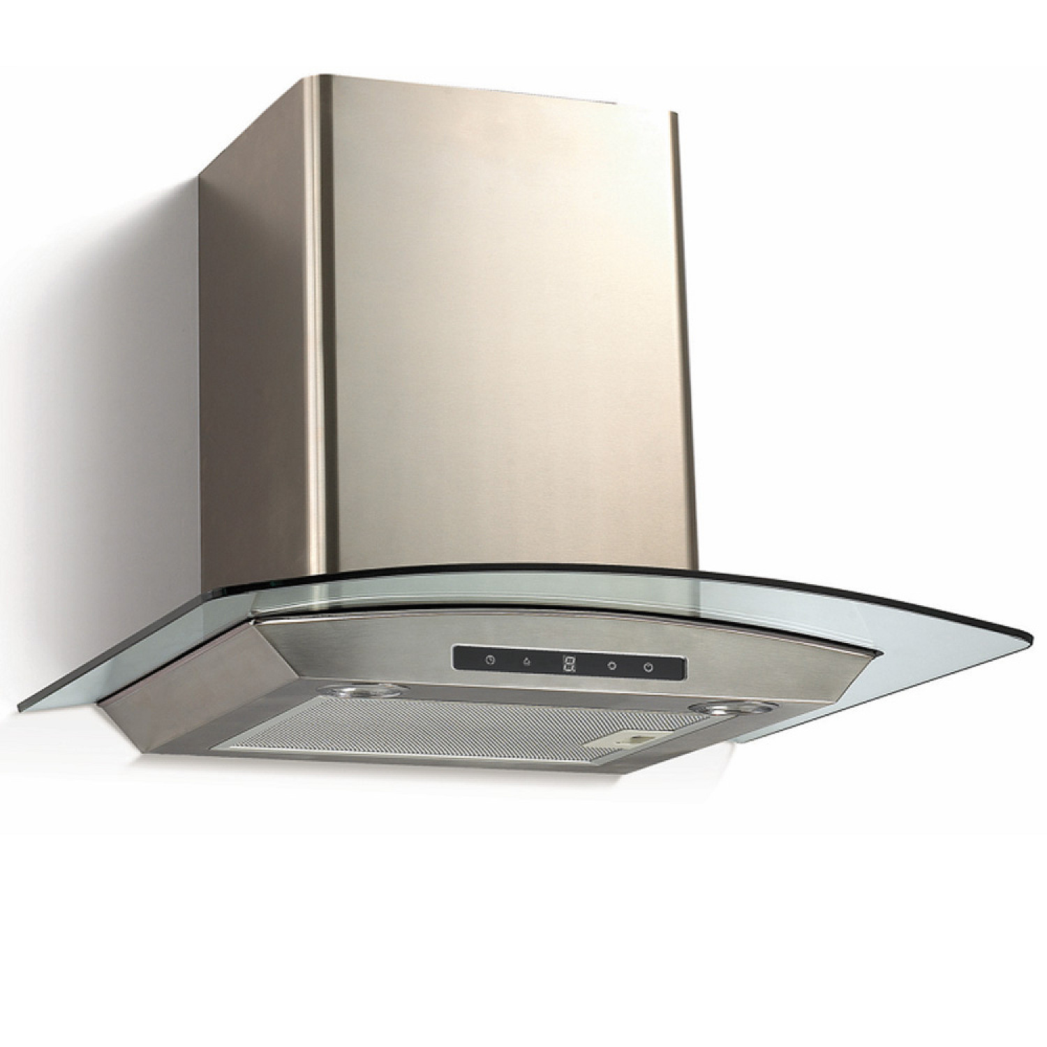 Thermex vägghängd fläkt derby ii 70 cm - rostfri, böjt glas, dc-motor och 594 m³/h