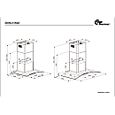 Thermex - Derby II 90 cm - Rostfri, Böjt glas, DC-motor och 595 m³/h
