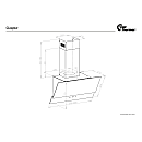 Thermex - Glasgow 80 cm - Svart, Vertikal fläkt med 543 m³/h kapacitet Thermex - Glasgow 80 cm - Svart, Vertikal fläkt med 543 m³/h kapacitet