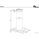 Thermex - Oxford II - Rostfri, Cylinderformad fläkt med 568 m³/h och LED Thermex - Oxford II - Rostfri, Cylinderformad fläkt med 568 m³/h och LED