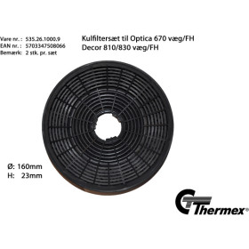 Thermex - Kolfilter Optica 670/Calais/Toulouse/Decor 810/830