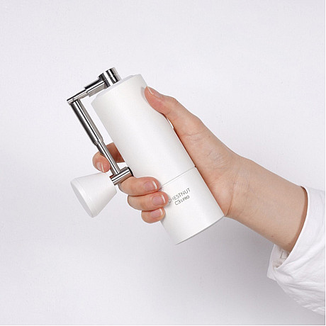 Timemore - TIM582 C3S Pro Kaffekvarn vit med fällbart handtag