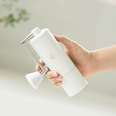 Timemore - C5S Pro Kaffekvarn vit med fällbart handtag