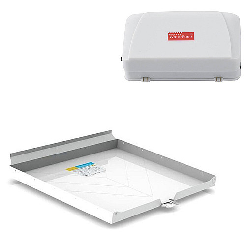 Tollco tillbehör tvätt/tork golvskydd & vattenlarm - 45x50cm - disk & tvättmaskin