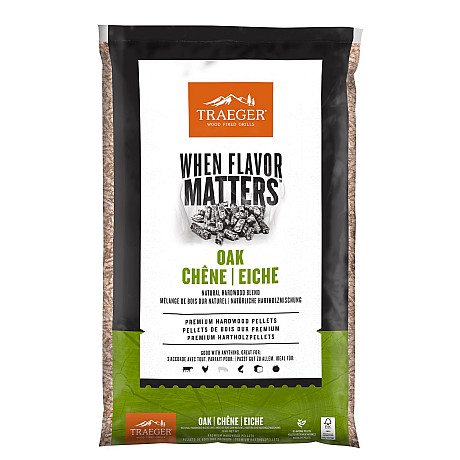 Traeger - PEL416 Oak Träpellets, 9 kg - FSC