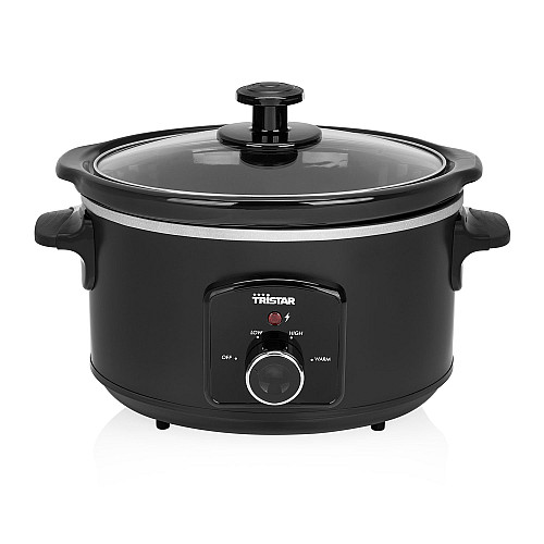 Tristar slow cooker vs-3915 - svart, termostat & keramisk behållare