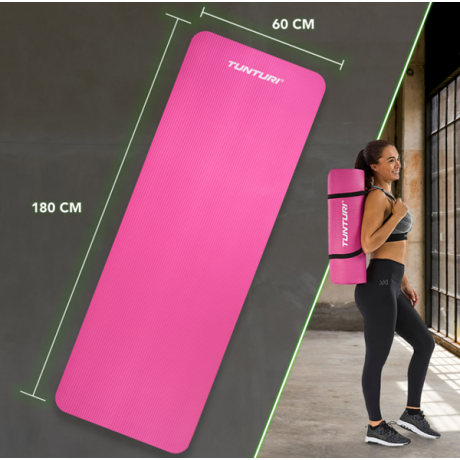 Tunturi - Fitness träningsmatta, rosa Tunturi - Fitness träningsmatta, rosa