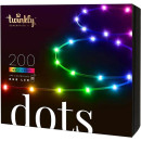 Twinkly - Dots LED-ljusremsa 200 LED RGB Wi-Fi svart IP44