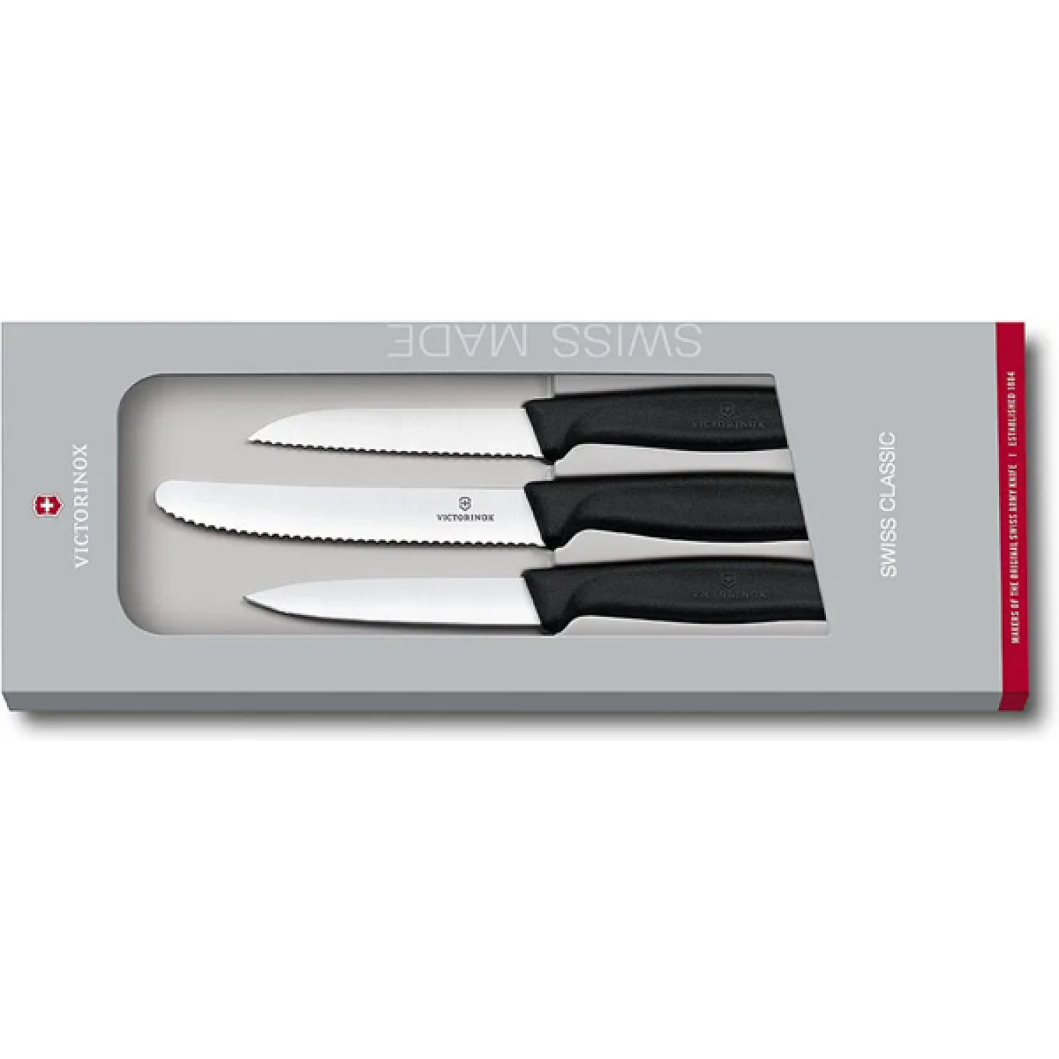 Victorinox kniv skalknivset 6.7113.3g rostfritt st&aring;l 3 delar