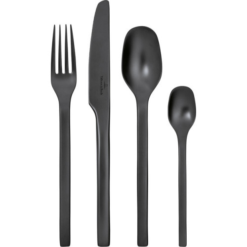 Villeroy & Boch - Manufacture Rock 16 delar. svart